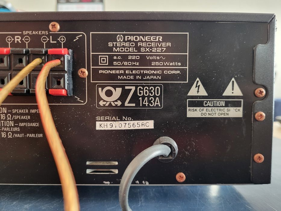 Amplituner  pioneer sx-227  sprawny 100%