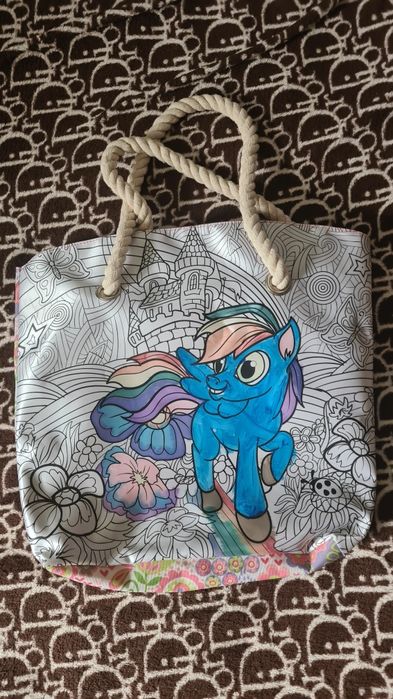 Сумочка розмальовка для дівчинки