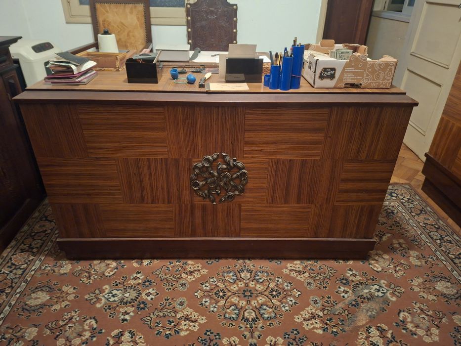 Secretária + Armário Arquivo Vintage Anos 50 | Estilo Art Déco