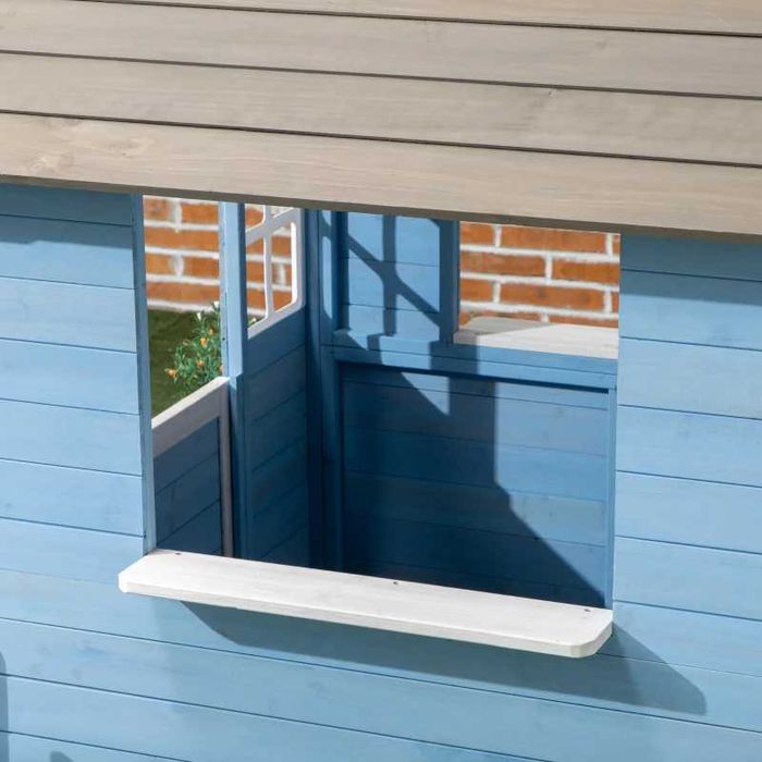 Casa de madeira para crianças de 3-7 anos, jardim