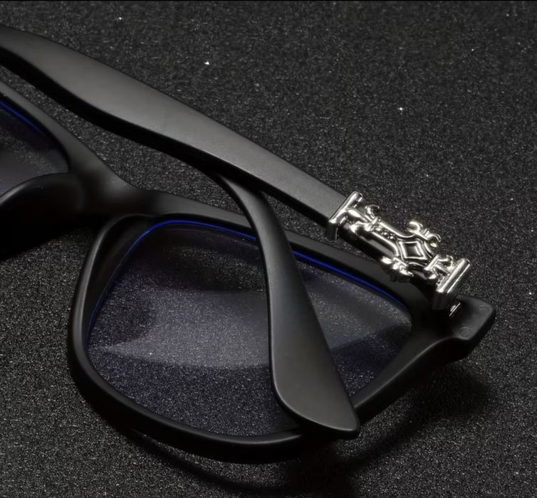 Очки чорні хром хартс chrome hearts