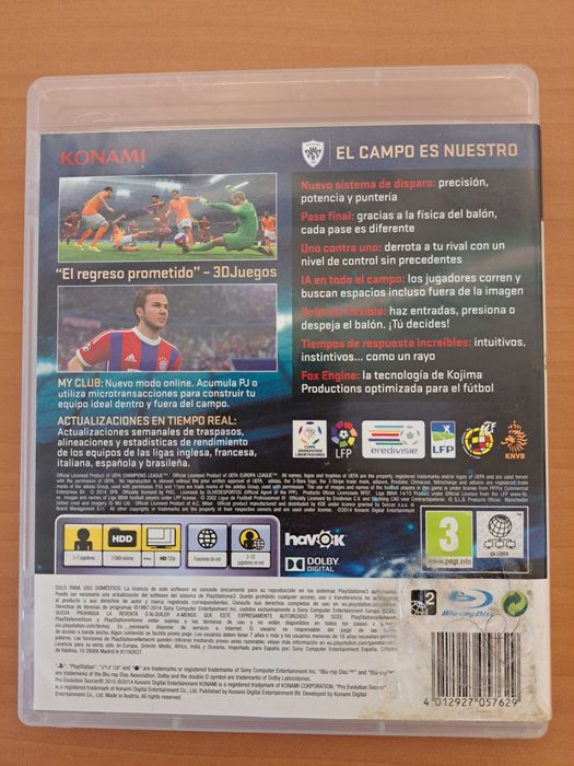 PES 2015 para PS3