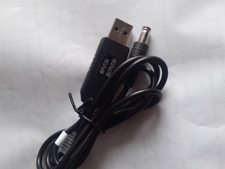 Кабель живлення DC USB 5v  на   9v  і 12v