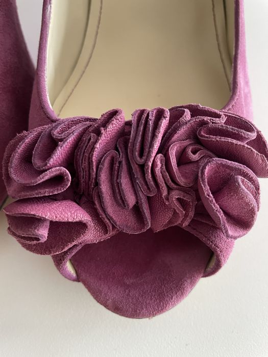 Sapatos lilás salto medio Zara