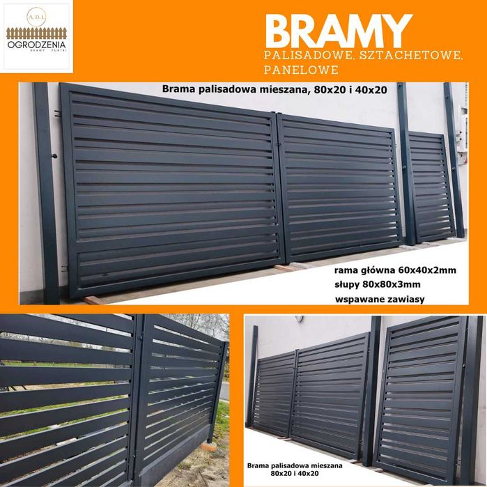 Ogrodzenia z siatki, panelowe, bramy, furtki, materiały i montaż