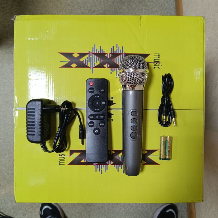 Велика Bluetooth колонка з мікрофоном ZXX-5509 висота 62см