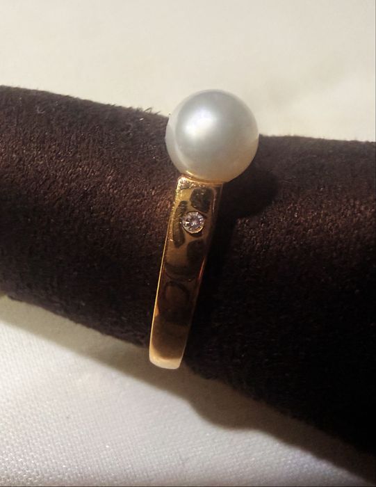 Anel de ouro 19k, peso3,36gr