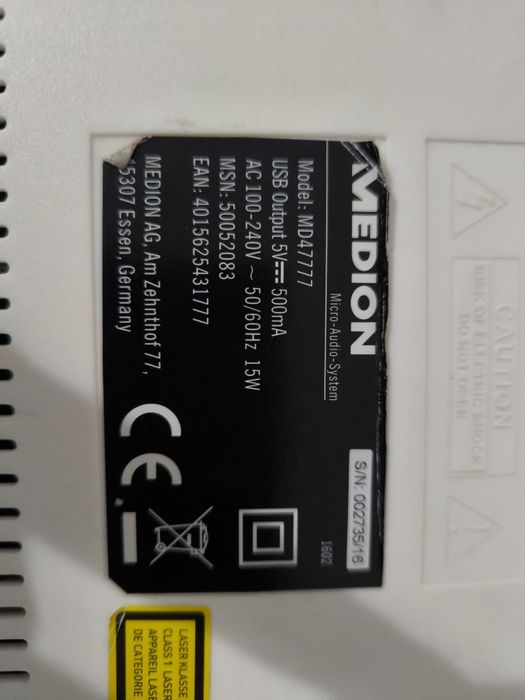 Radio Medion MD 47777 CD,USB,BT,AUX