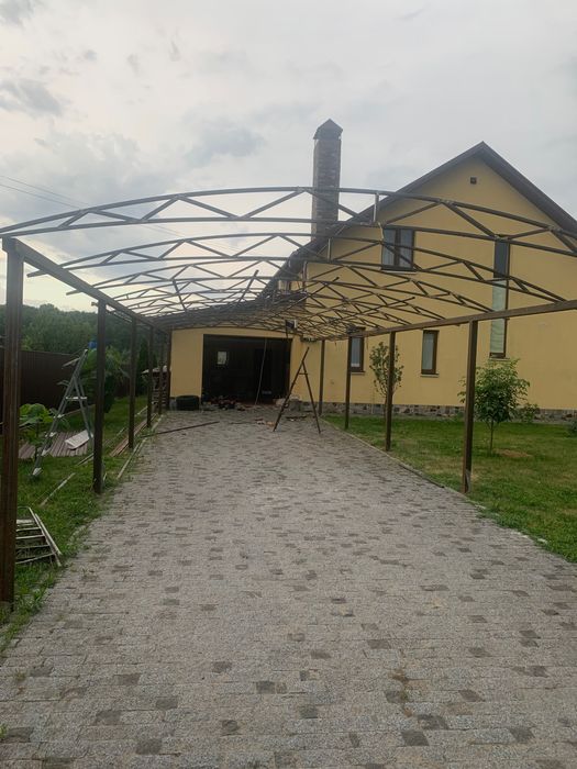 Накриття метало дерево конструкції