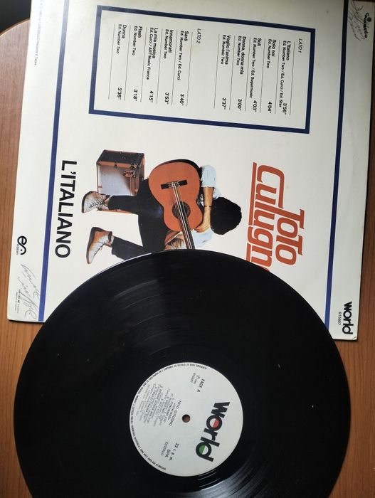 Disco de vinil LP Toto Cutugno L'Italiano'
