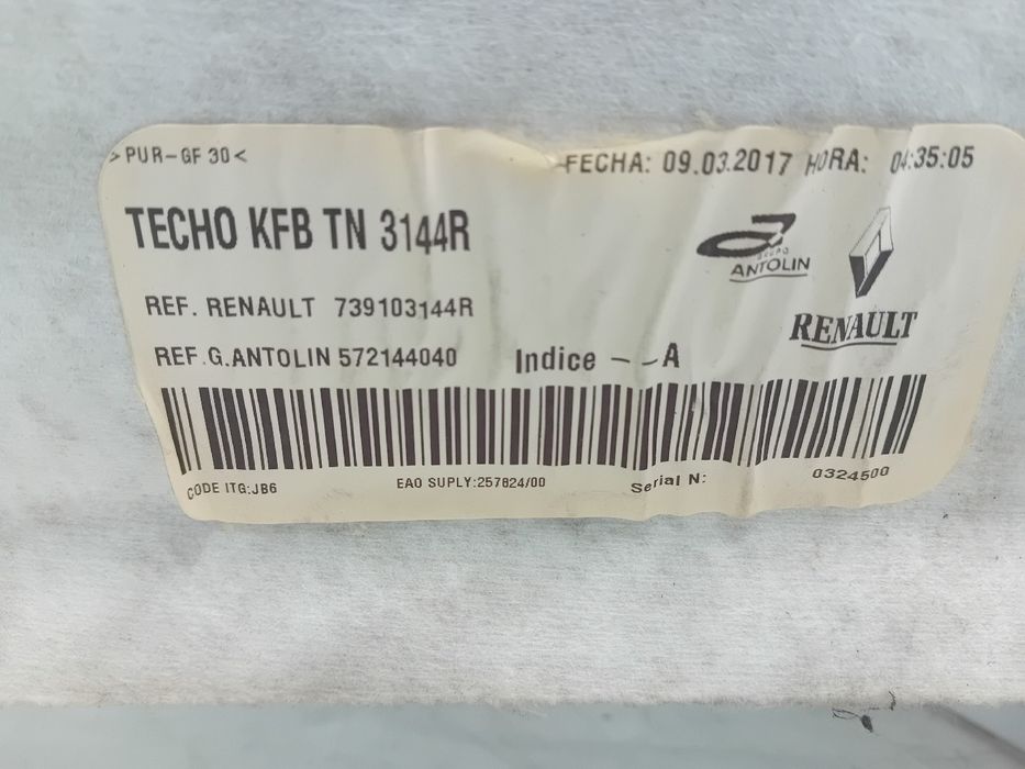 Forra de tejadilho RENAULT Megane IV Grandtour (K9A/M_)