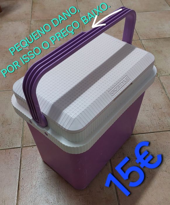 GELEIRA, ARCA TÉRMICA 20LT.Casa,Campismo,Praia,Viagens,Quarto.Cozinha.