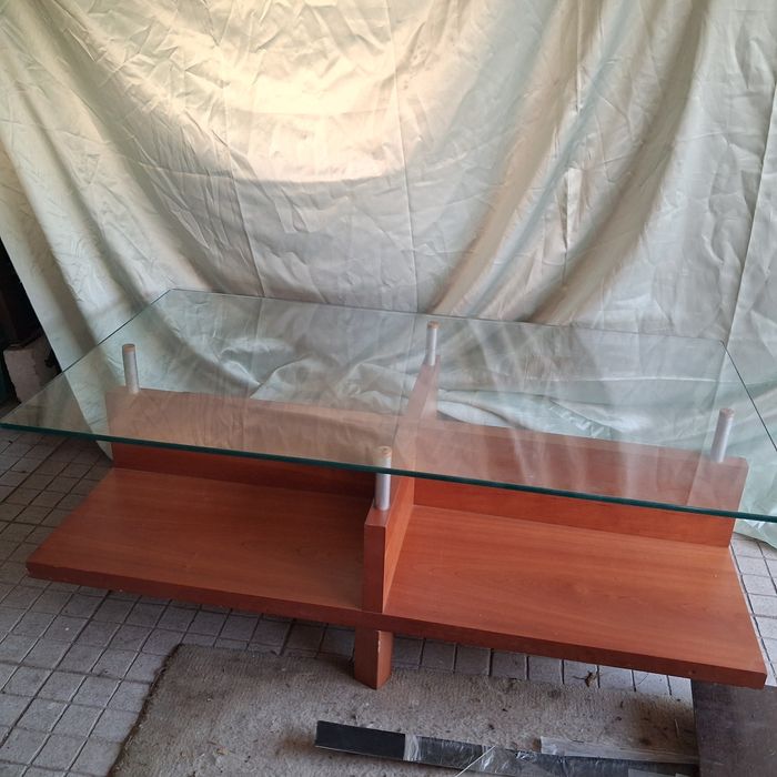 Mesa apoio com vidro