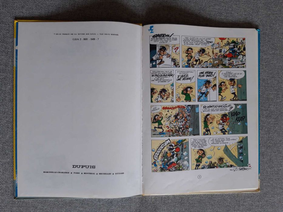 BD Gaston Lagaffe "Le gang des gaffeurs"