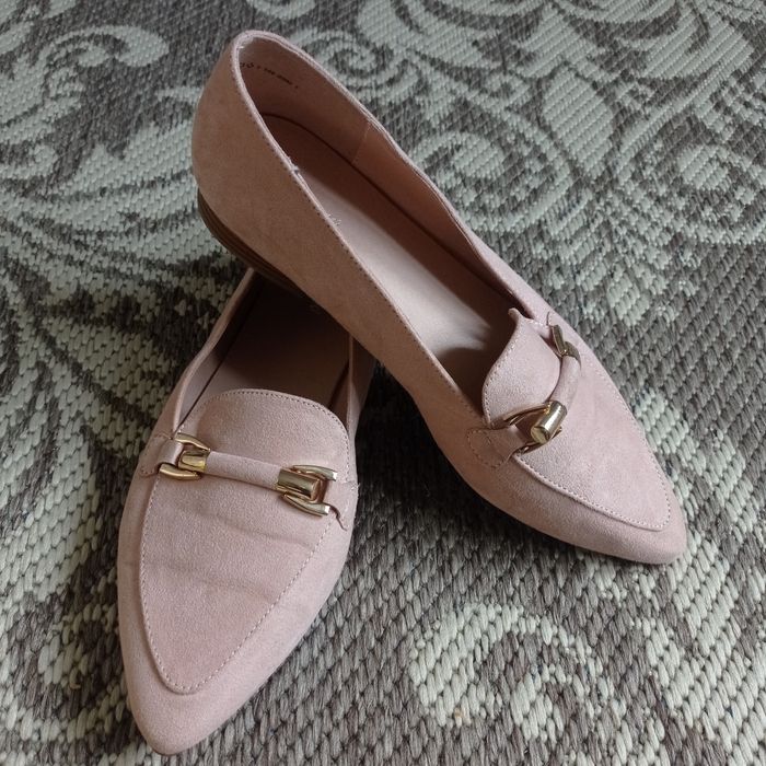 Балетки рожеві перламутр розмір 38