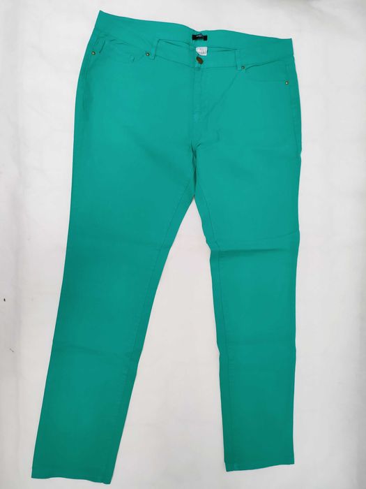 Spodnie damskie zielone letnie jeansy 7/8 LA REDOUTE 34 XS SP0169A