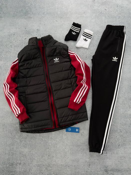 Чоловічий спортивний костюм адідас набір Adidas [3в1] [XS-3XL]