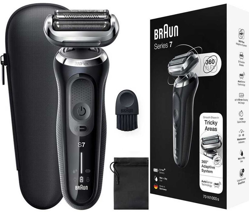 Braun Series 7 Shaver 71-N1000s BLK Golarka na mokro i na sucho