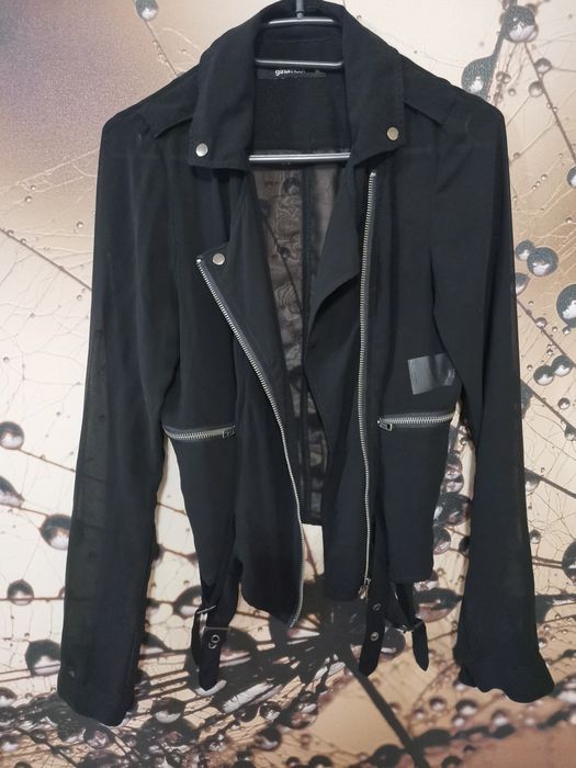 Marynarka narzutka mgiełka czarna XS/S