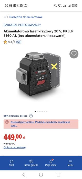 Nowy!5 lat Gwarancji!Laser 3x360 krzyżowy Parkside PKLLP 3360 A1 BOSCH