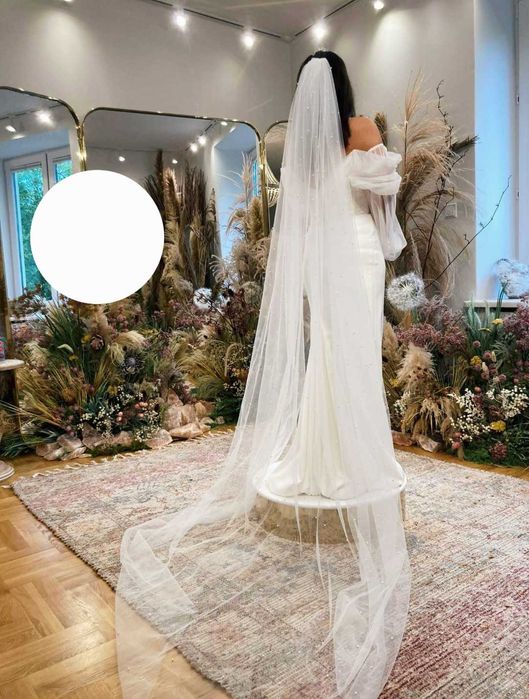 Suknia ślubna elegancka minimalistyczna syrenka
