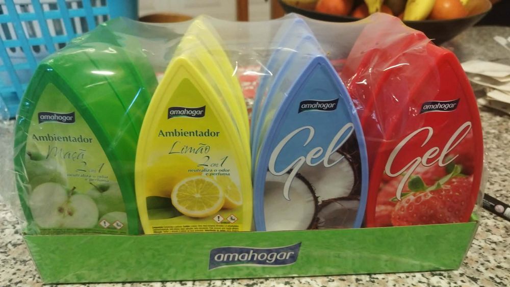 Ambientadores em gel perfume intenso