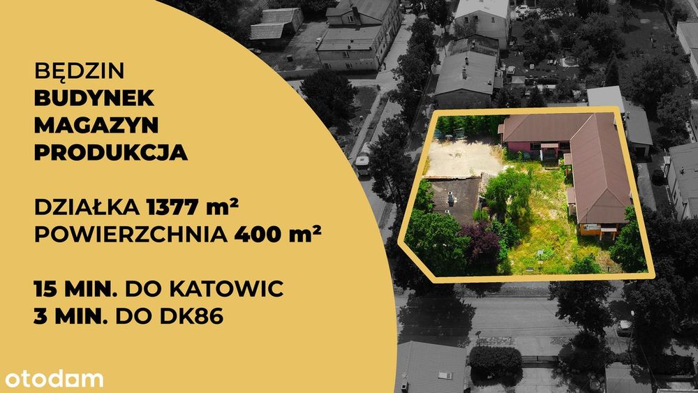 Hala magazynowo-produkcyjna 400 m² – ul. Pokoju, Będzin