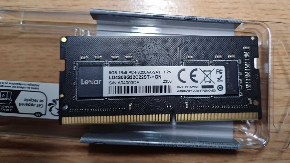 DDR 4 SODIMM 1x8GB 3200 MHz