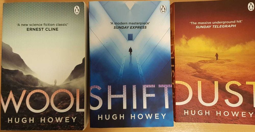The Silo, by Hugh Howey. Book Trilogy: Wool + Shift + Dust