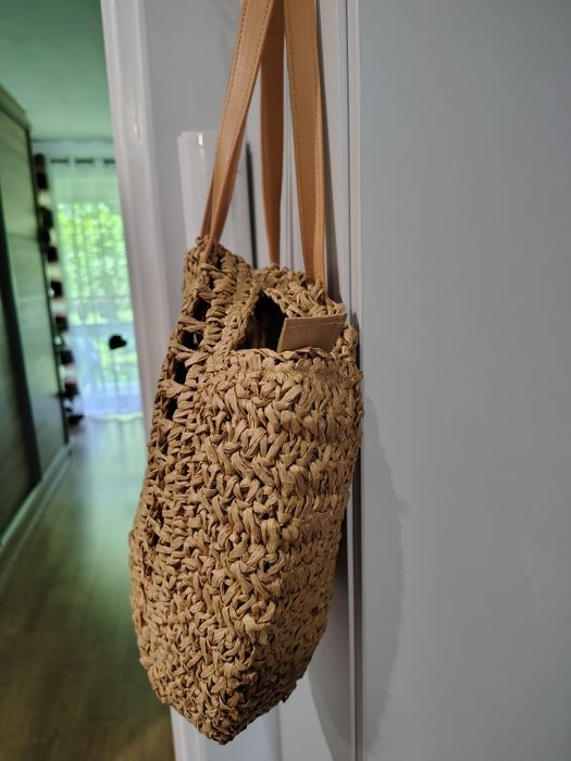 Torebka letnia koszykowa plażowa boho