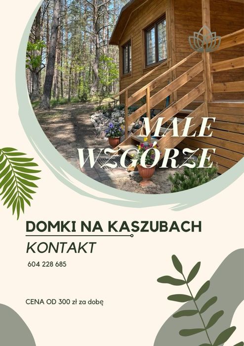 Domek nad jeziorem Kłączno-Małe. Kaszuby.