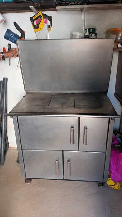 Fogão e forno a Lenha em Inox
