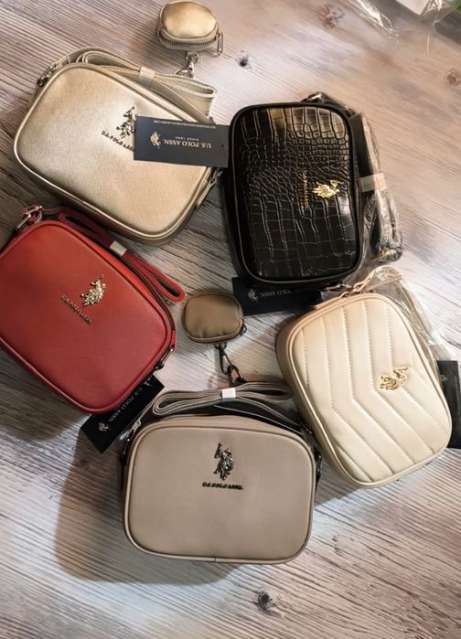 Сумка кросбоді Оригінал! Us polo Assn  calvin klein tommy Hilfiger срібна сумочка через плече