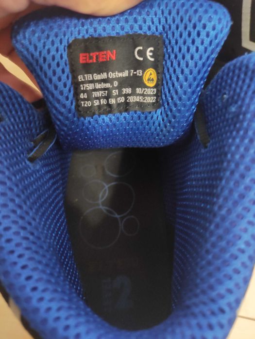 Buty robocze Elten Impulse XXT blue Mid ESD S1 r. 44 29 cm jak nowe