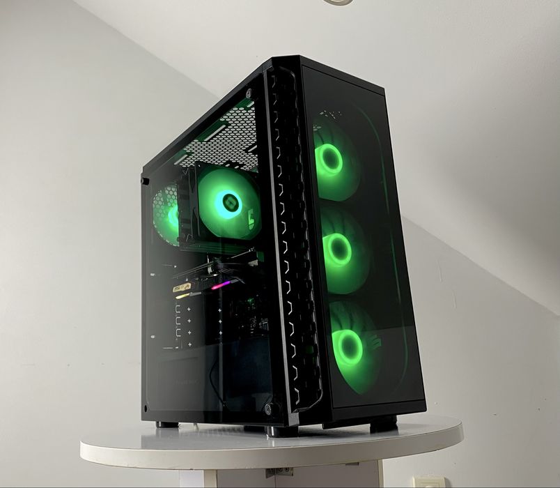 KOMPUTER GAMINGOWY RYZEN 5 2600X GTX 1660SUPER 16GB ram SSD NVMe argb wysyłka!
