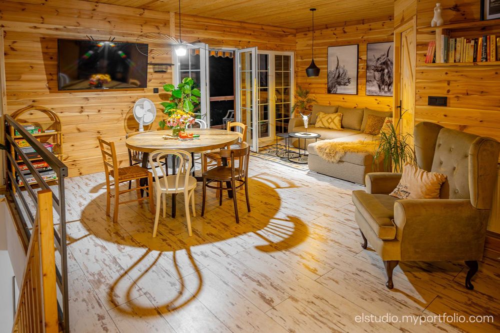 Domek z ciepłym ( 32'c) basenem w zimie