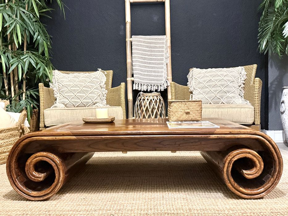 mesa, centro, apoio, chá, movel, oriental, indonésia, rustica