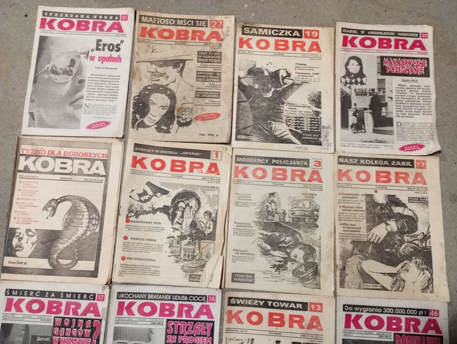 Gazeta czasopismo kobra lata 90