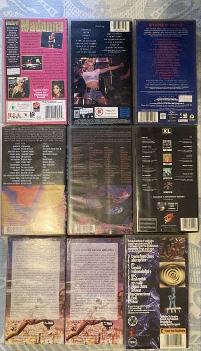 K7’s Vhs e dvd’s e Cdrom