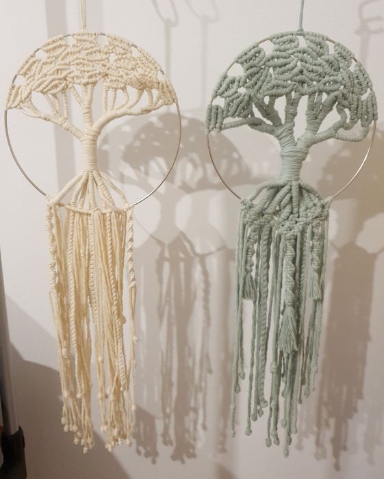 Árvore da vida em macramé