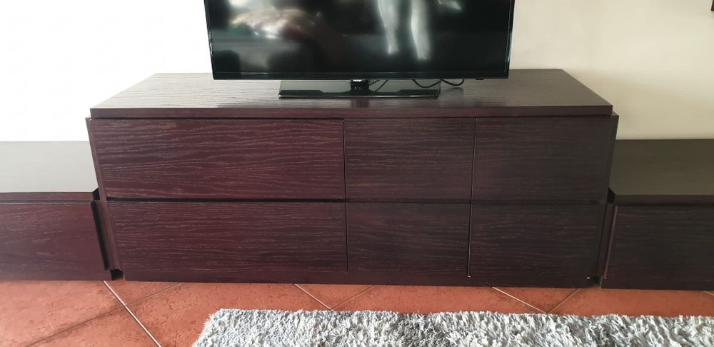 Sala de estar castanha chocolate