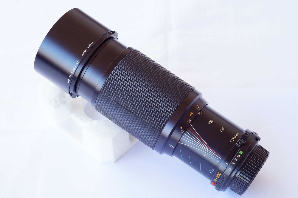 Minolta MD Zoom 75-200 /4.5 piękna do NEX FX MFT