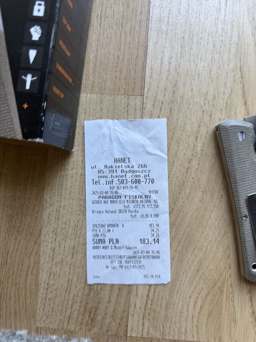 Nóż Gerber Mansfield stan wzorowy