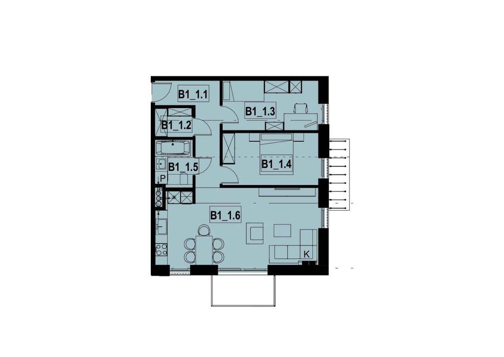 Nowe mieszkanie 66m2  Zielone Osiedle Koszęcin B1