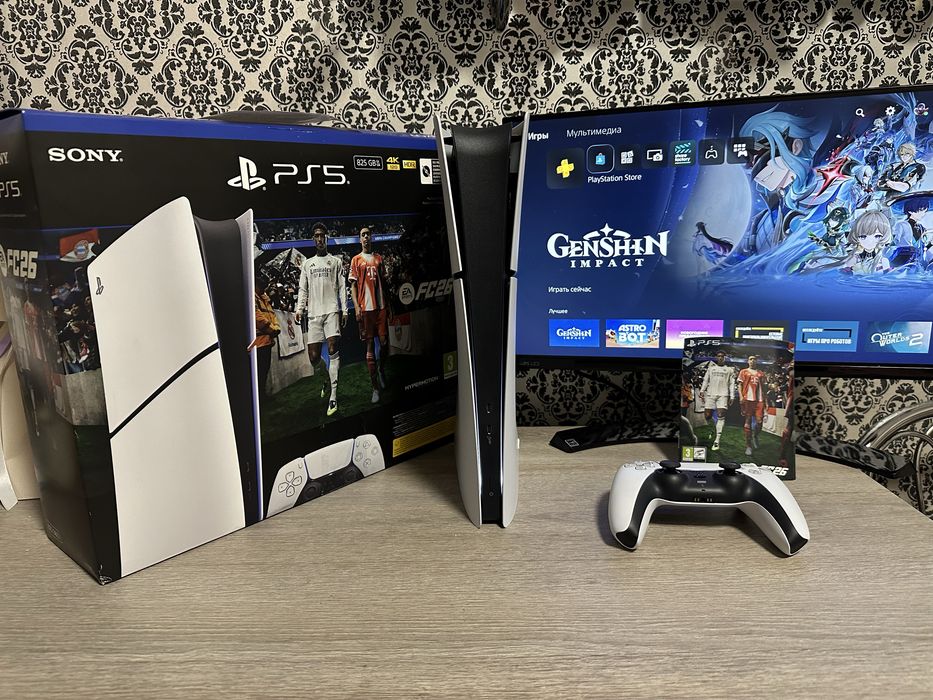 Нова Playstation 5 Slim 825 gb + 500 ІГОР