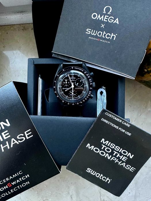 Omega x Swatch MoonSwatch Mission to the Moonphase New Moon czarny, komplet
