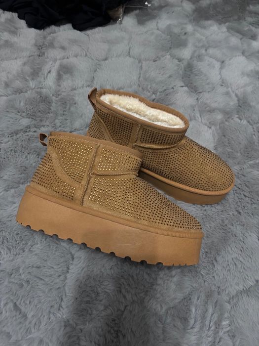 Nowe sniegowce emu  platformie z kryształkami olavoga lamanuel butik