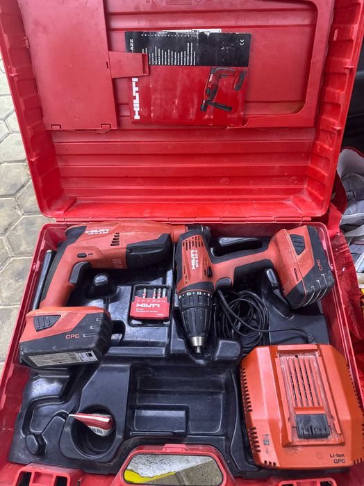 Kit Profissional Hilti 22V (TE 2-A22 + SFC 22-A) – Excelente Estado!