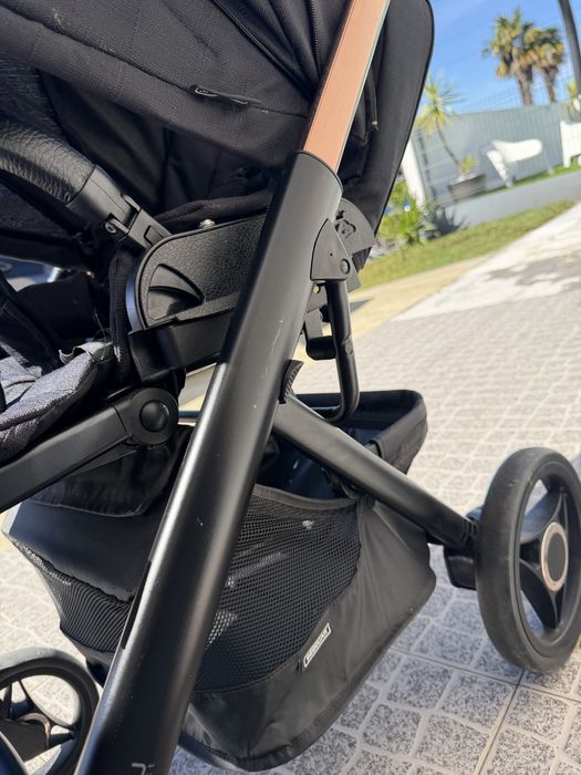 Trio Bébécar Pack Prow Compact ( inclui suporte alcofa +isofix)