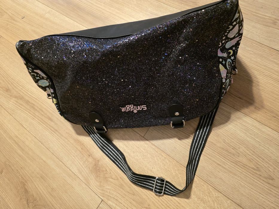 Torba mała podróżna smiggle brokatowa
